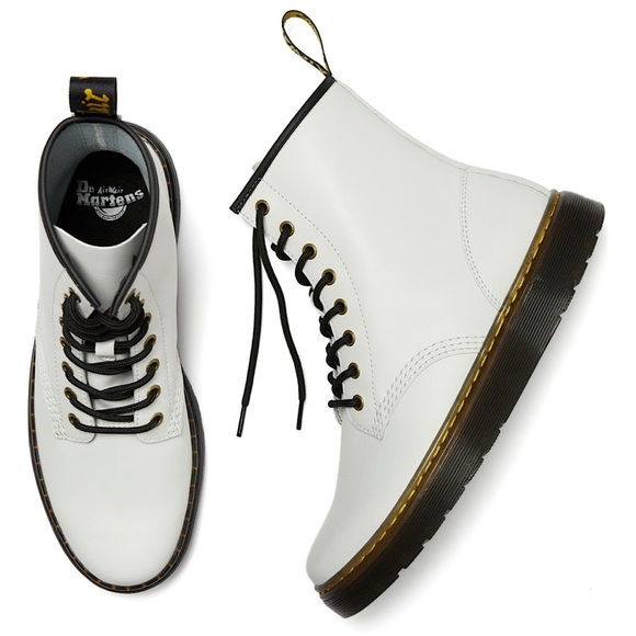 Dr. Martens Shoes New Dr Martens White Combat Boots Poshmark